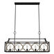Stone Creek 5 Light 43.5 inch French Oak Linear Chandelier Ceiling Light