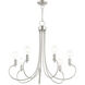 Bari 7 Light 30 inch Brushed Nickel Chandelier Ceiling Light
