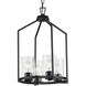 Goodwin 4 Light 14 inch Matte Black Foyer Light Ceiling Light