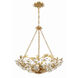 Marselle 6 Light 24 inch Antique Gold Chandelier Ceiling Light