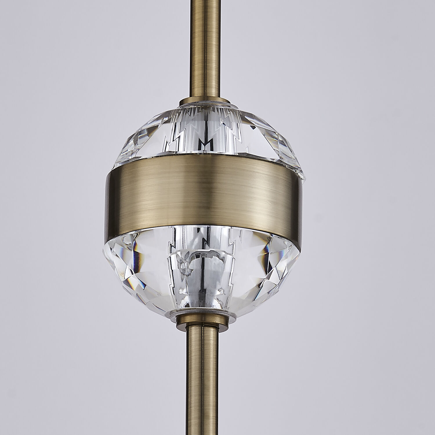 Goccia LED 6.25 inch Winter Brass Mini Pendant Ceiling Light