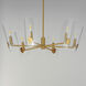 Armory 6 Light 28.5 inch Natural Aged Brass Chandelier Ceiling Light