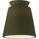 Radiance LED 7.5 inch Matte Green Outdoor Flush Mount