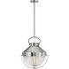 Crew 1 Light 16 inch Polished Nickel Indoor Chandelier Ceiling Light