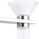 Blake LED 35.5 inch Polished Nickel and Champagne Gold Vanity Light Wall Light