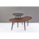 Gilmour 39 X 16 inch Black and Walnut Nesting Tables