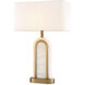 Palladio 26.38 inch Antique Brass with Alabaster Table Lamp Portable Light