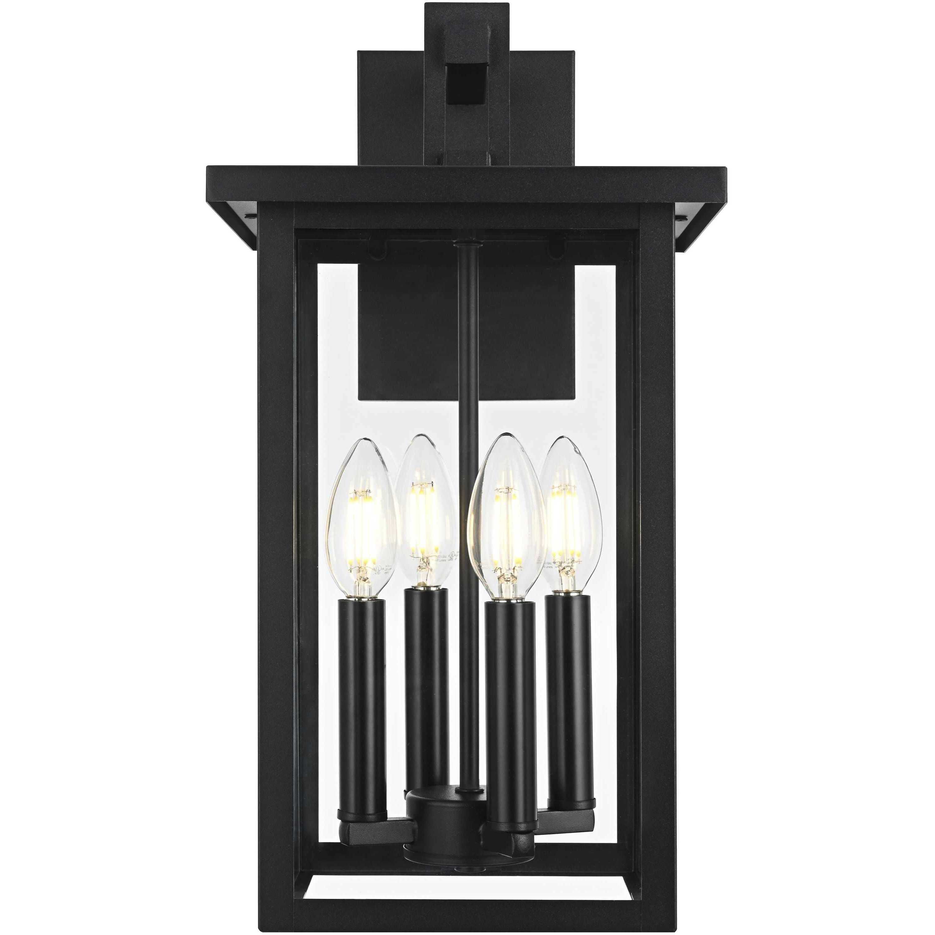 Sheridan 4 Light 17 inch Black Outdoor Wall Sconce