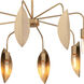 Eden 8 Light 3 inch Old Satin Brass Chandelier Ceiling Light