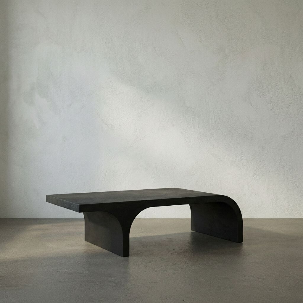 Maximus 68 X 34 inch Matte Black Coffee Table