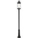 Roundhouse 1 Light 125.75 inch Black Outdoor Post Mounted Fixture