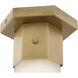 Facet LED 5.25 inch Heritage Brass Flush Mount Ceiling Light