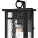 Moira 1 Light 18 inch Earth Black Outdoor Wall Lantern, Large