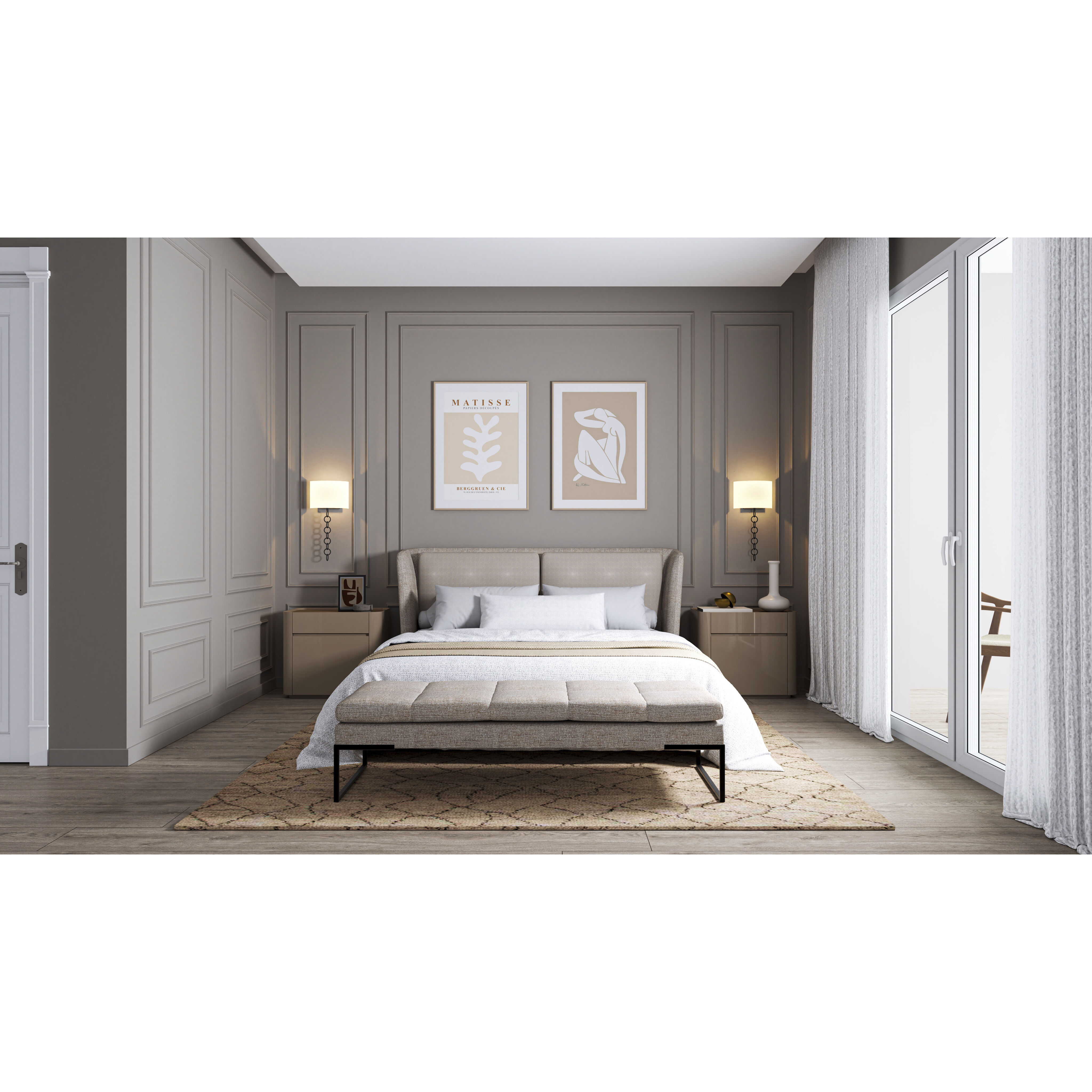 Baynes Wall Sconce Wall Light in Matte Black, Small