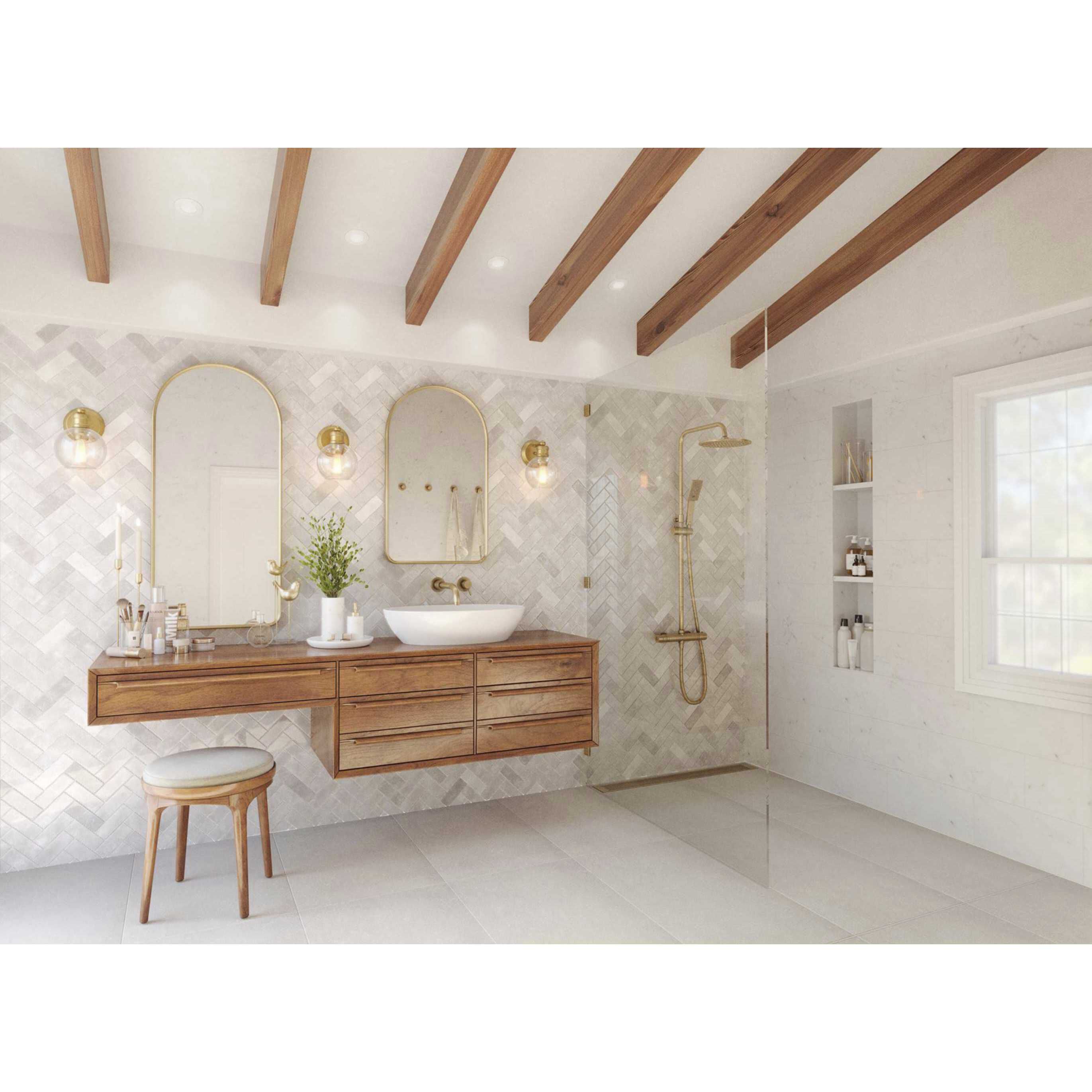 Hansford 1 Light 7 inch Vintage Brass Bath Vanity Wall Light