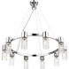 Midtown 10 Light 30 inch Polished Chrome Chandelier Ceiling Light