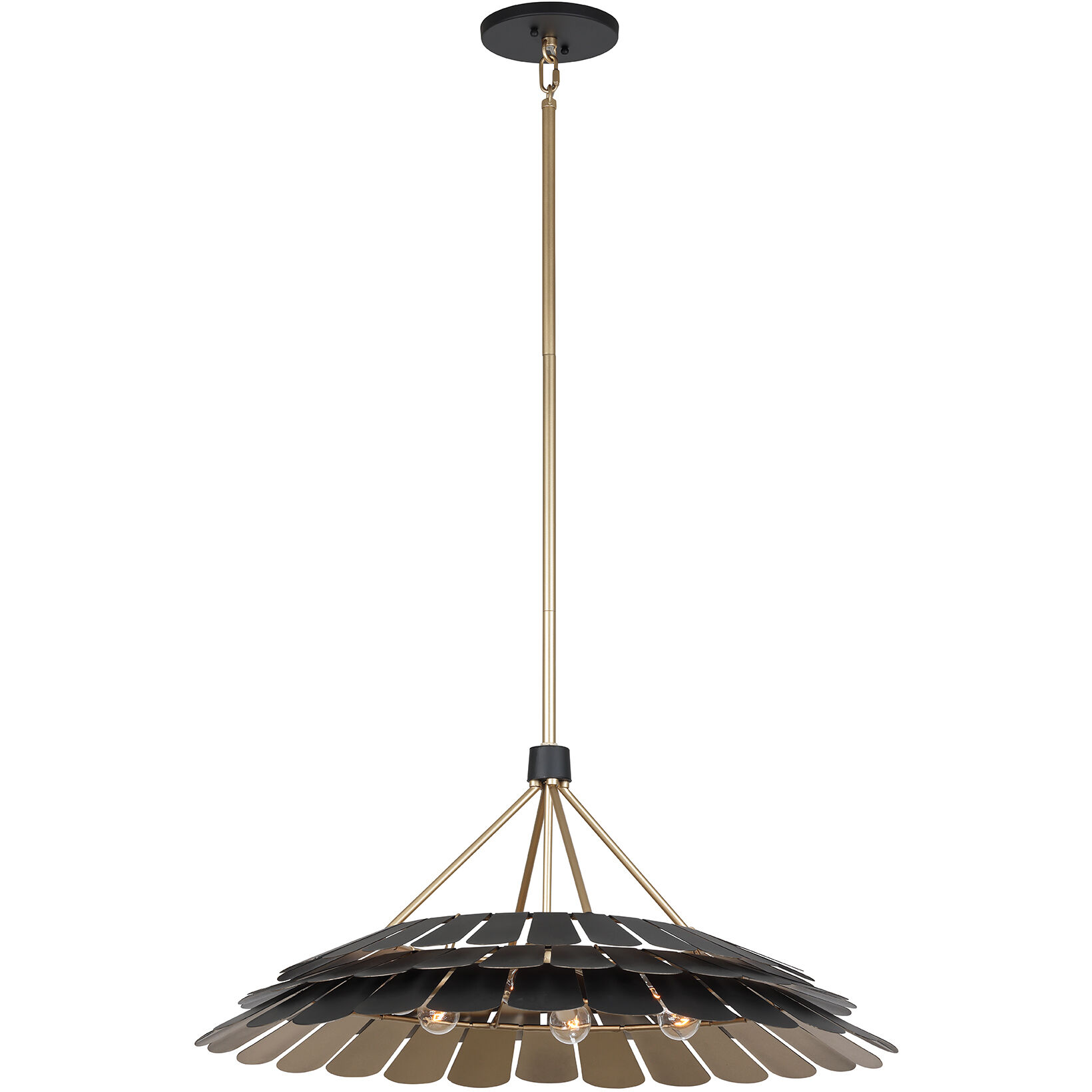 Turaco 6 Light 30 inch Midnight Pendant Ceiling Light