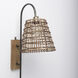 Kiley 7.01 inch Brown Wall Sconce Wall Light