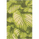 Mobjack Bay 96 X 60 inch Lime/Dark Green/Cream/Ivory/Dark Brown Indoor Area Rug, Polypropylene