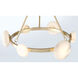 Zill LED 27.75 inch Lily Gold Chandelier Ceiling Light