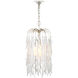 Glen Arbor 1 Light 14 inch Contemporary Silver Leaf and Contemporary Silver Pendant Ceiling Light