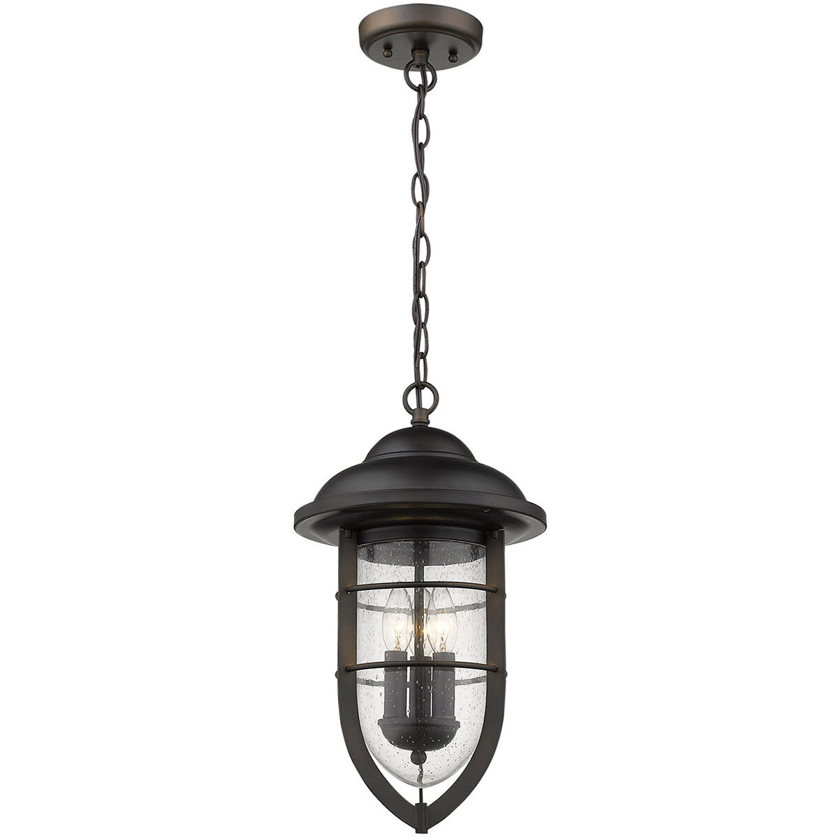 Dylan 3 Light 10 inch Oil-Rubbed Bronze Exterior Hanging Lantern in Oil Rubbed Bronze