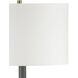 Gavin 62 inch 150 watt Brass Antique and Matte Black Floor Lamp Portable Light