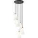 Farrell 7 Light 18 inch Matte Black Chandelier Ceiling Light