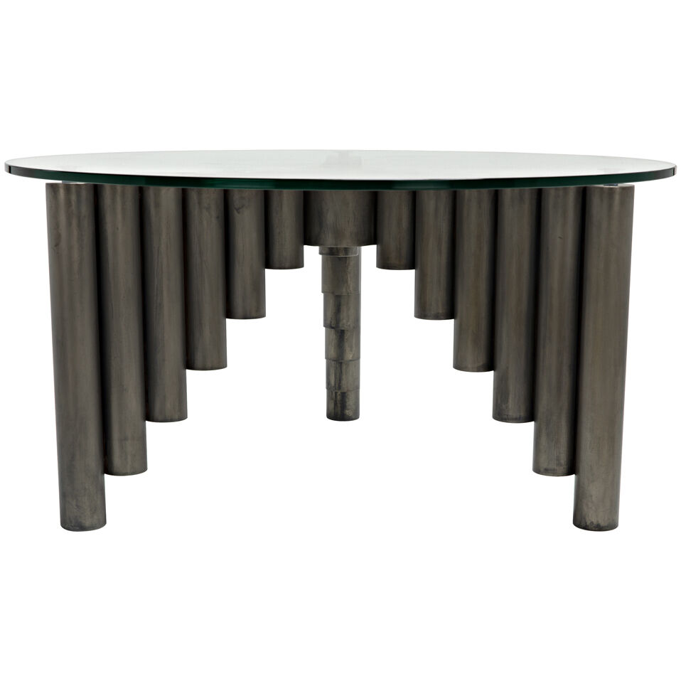 Organum 36 X 36 inch Gun Metal Coffee Table