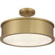 Wynn 4 Light 16 inch Legacy Brass Semi-Flush Mount Ceiling Light