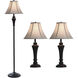 Signature 61 inch 100 watt Bronze Wood Floor and Table Lamp Portable Light 