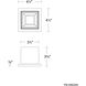 Kube LED 3.5 inch Black Outdoor Flush Mount