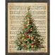 Christmas Tree Green and Beige and Multi and Red Framed Art, Propac