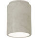 Radiance Cylinder LED 6.5 inch Antique Patina Outdoor Flush-Mount