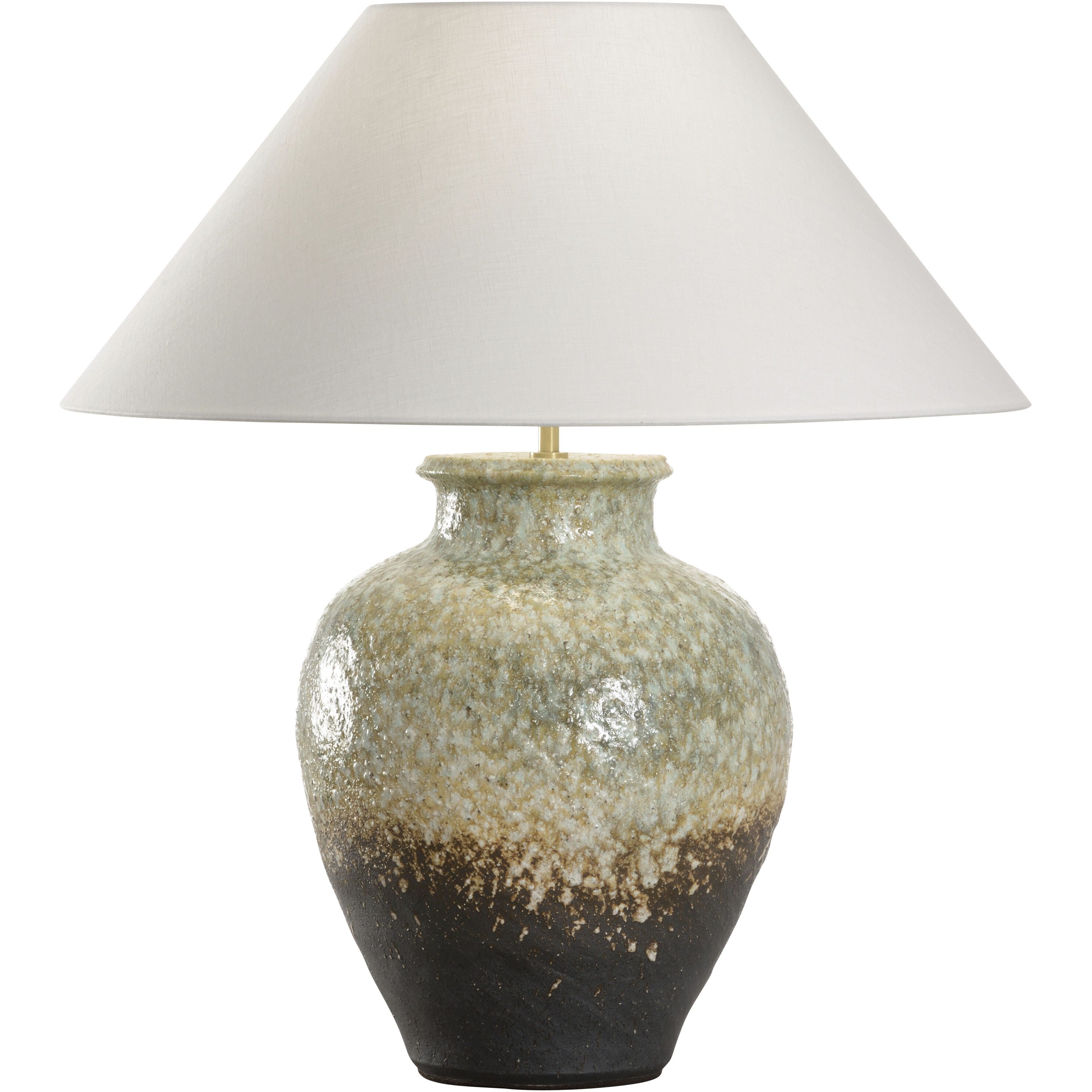 Daichi 21.75 inch 100.00 watt Brown and Green Table Lamp Portable Light