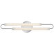 Eos LED 25 inch Chrome Vanity Light Wall Light, Vertical