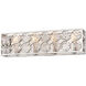 Culture Chic 4 Light 24.75 inch Catalina Silver Bath Light Wall Light