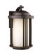 Crowell 1 Light 14.88 inch Antique Bronze Outdoor Wall Lantern, Medium