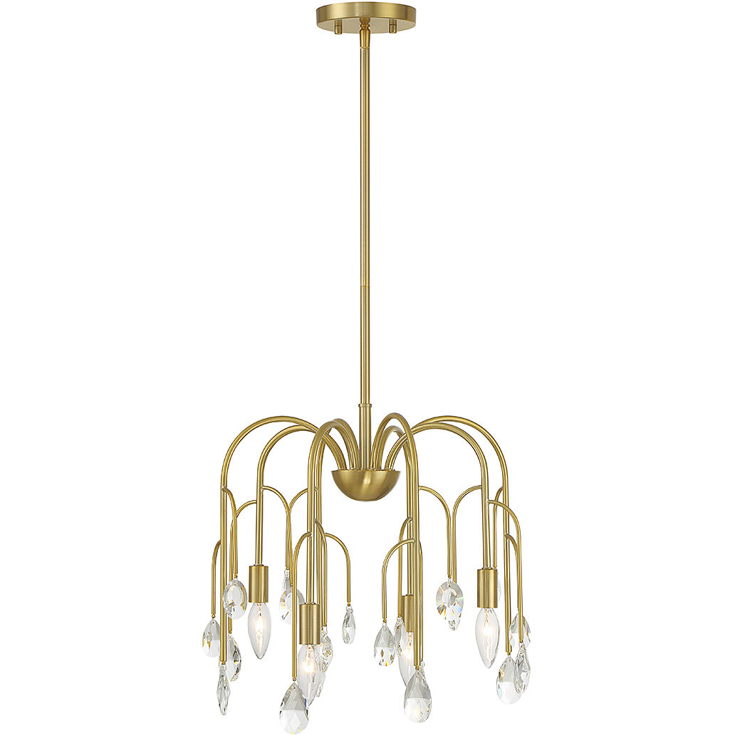 Anholt 4 Light 16.5 inch Noble Brass Convertible Semi-Flush or Pendant Ceiling Light