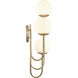 Caroline 3 Light 13.25 inch Brushed Gold Sconce Wall Light, Right