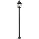 Raphael 3 Light 120.75 inch Sand Black Outdoor Post Mounted Fixture