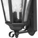 Estate Series Edgewater Outdoor Wall Mount Lantern in Black, Non-LED, Medium
