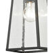 Meditterano 1 Light 5 inch Matte Black Outdoor Pendant