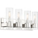 Vernon Place 4 Light 25 inch Chrome Bath Light Wall Light