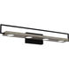 Winnett LED 32 inch Matte Black Bath Light Wall Light