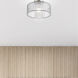 Alexis 1 Light 13 inch Brushed Nickel Semi-Flush Mount Ceiling Light