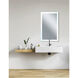 Abigail 49 X 29.5 inch Matte White Mirror, Rectangle