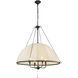 Alora Mood Crosby 4 Light 33 inch Matte Black Chandelier Ceiling Light