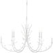 Twiggy 6 Light 48 inch Gesso White Chandelier Ceiling Light