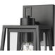 Denzell 1 Light 13.5 inch Powder Coated Black Outdoor Wall Sconce